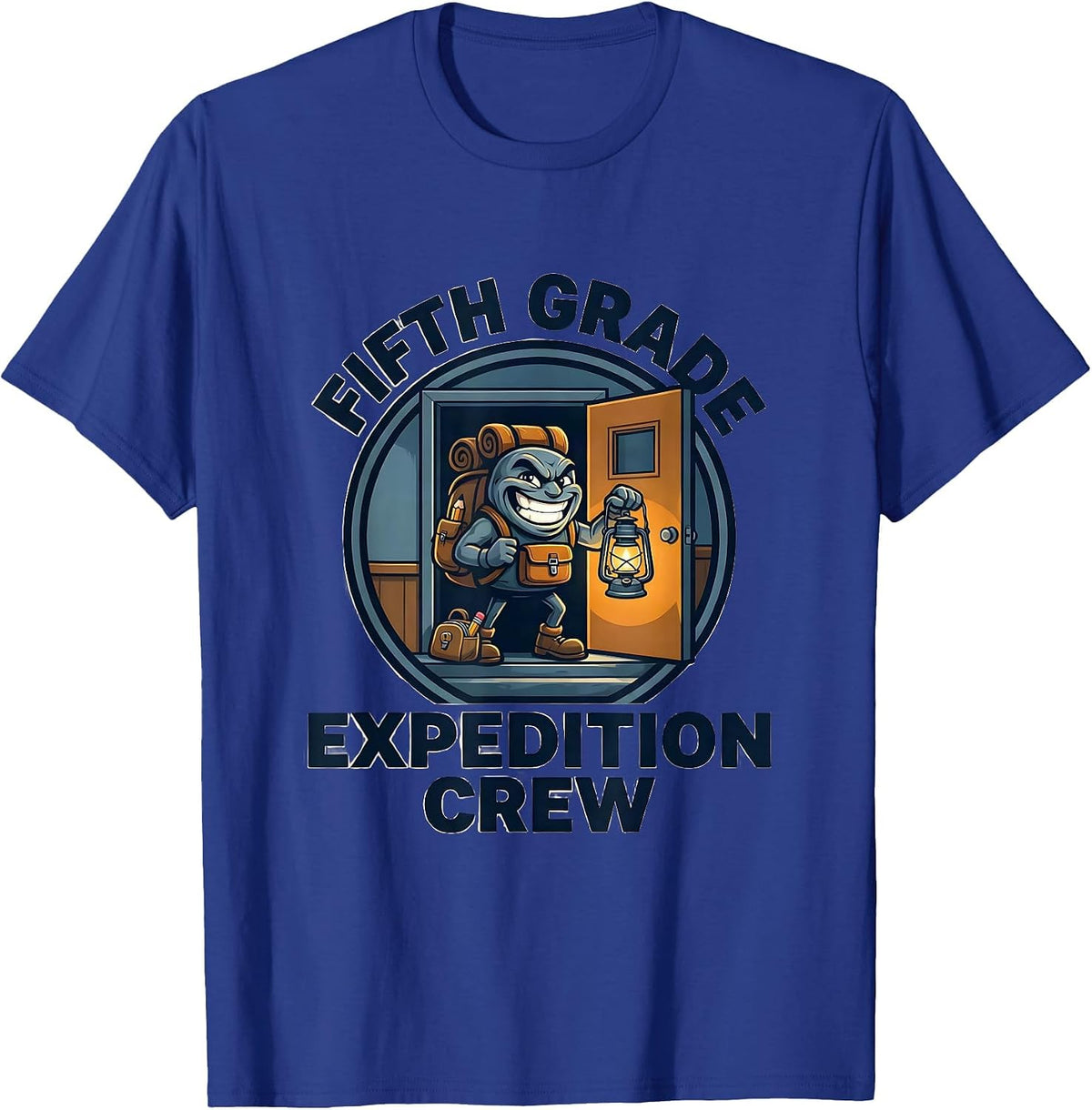 Fifth Grade Expedition Crew Back to School Teacher Student T-Shirt - Royal Blue