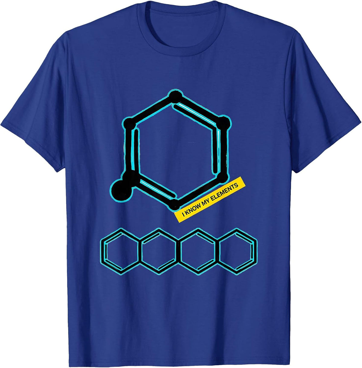 I Know My Elements Funny Chemistry Nerd Science Humor Gift T-Shirt - Royal Blue