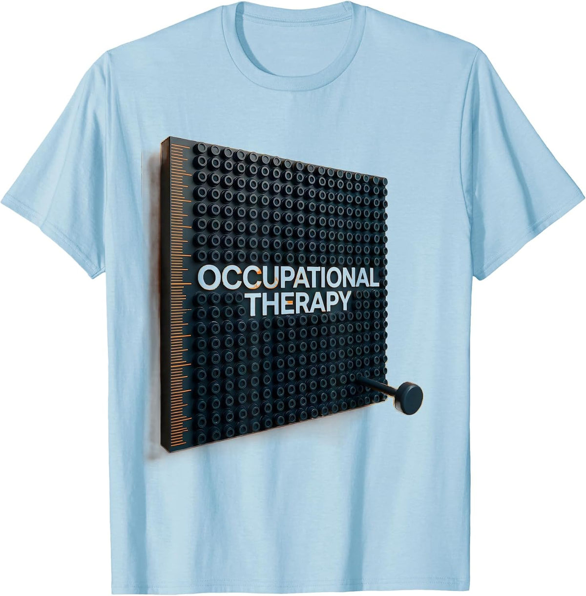 Men's Occupational Therapy Geometric OT Therapist Work Pride T-Shirt - Baby Blue