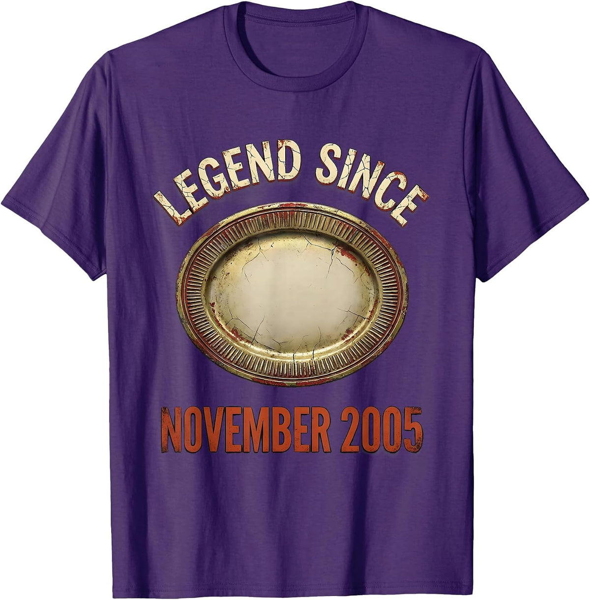 Legend Since November 2005 Vintage Birthday Milestone T-Shirt - Purple
