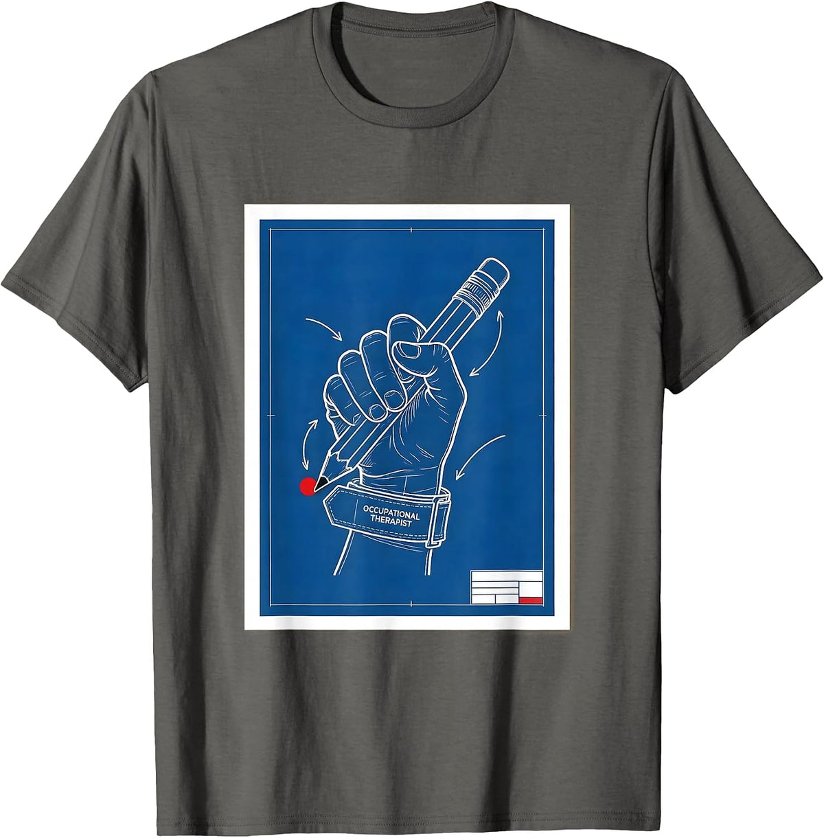 Occupational Therapist Vintage Retro OT Month Celebration T-Shirt - Asphalt Grey