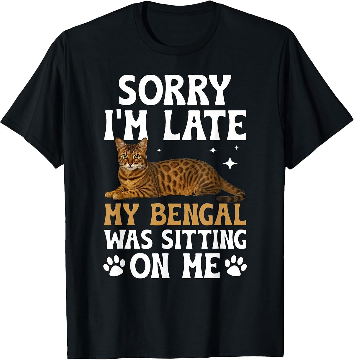 Bengal Cat Owner Funny Bengal Cat Lover T-Shirt - Black