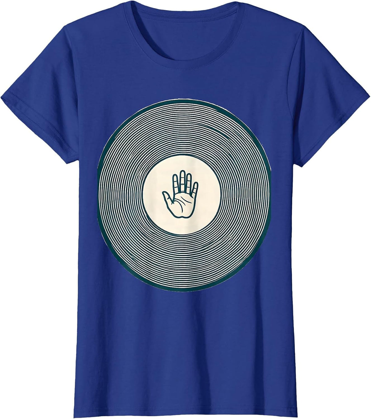 Women's Nested Contour Ring School Counselor Humor T-Shirt - Royal Blue