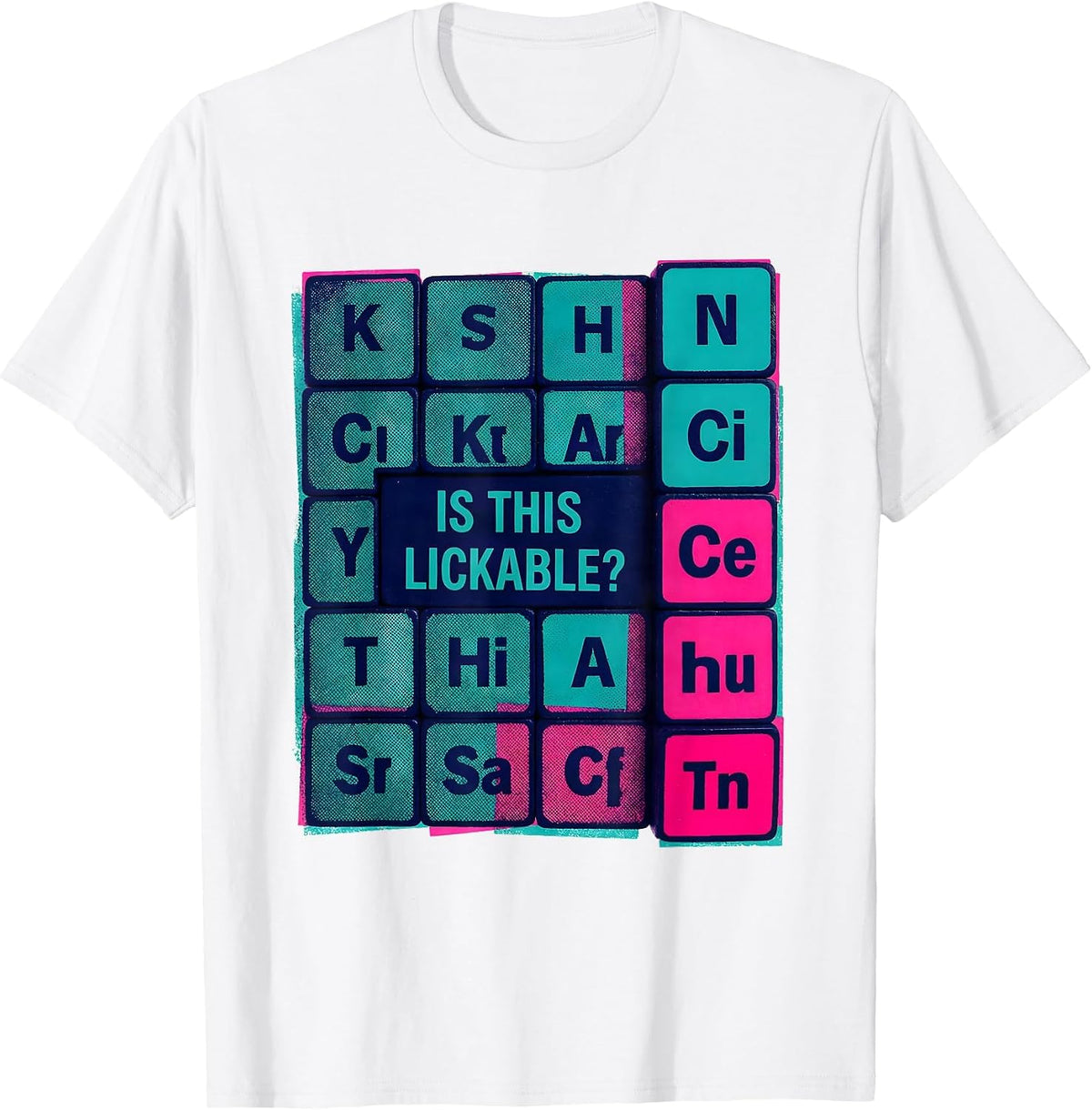 Men's Is This Lickable Funny Periodic Table Science Teacher Gift T-Shirt - White