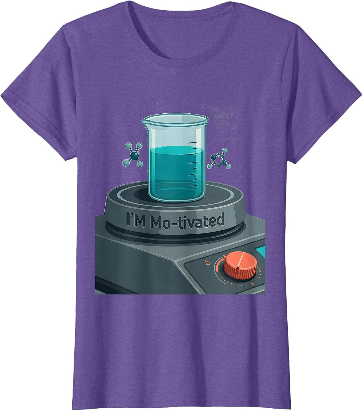 I'm Mo-tivated Funny Chemistry Science Teacher Gift T-Shirt - Purple Heather