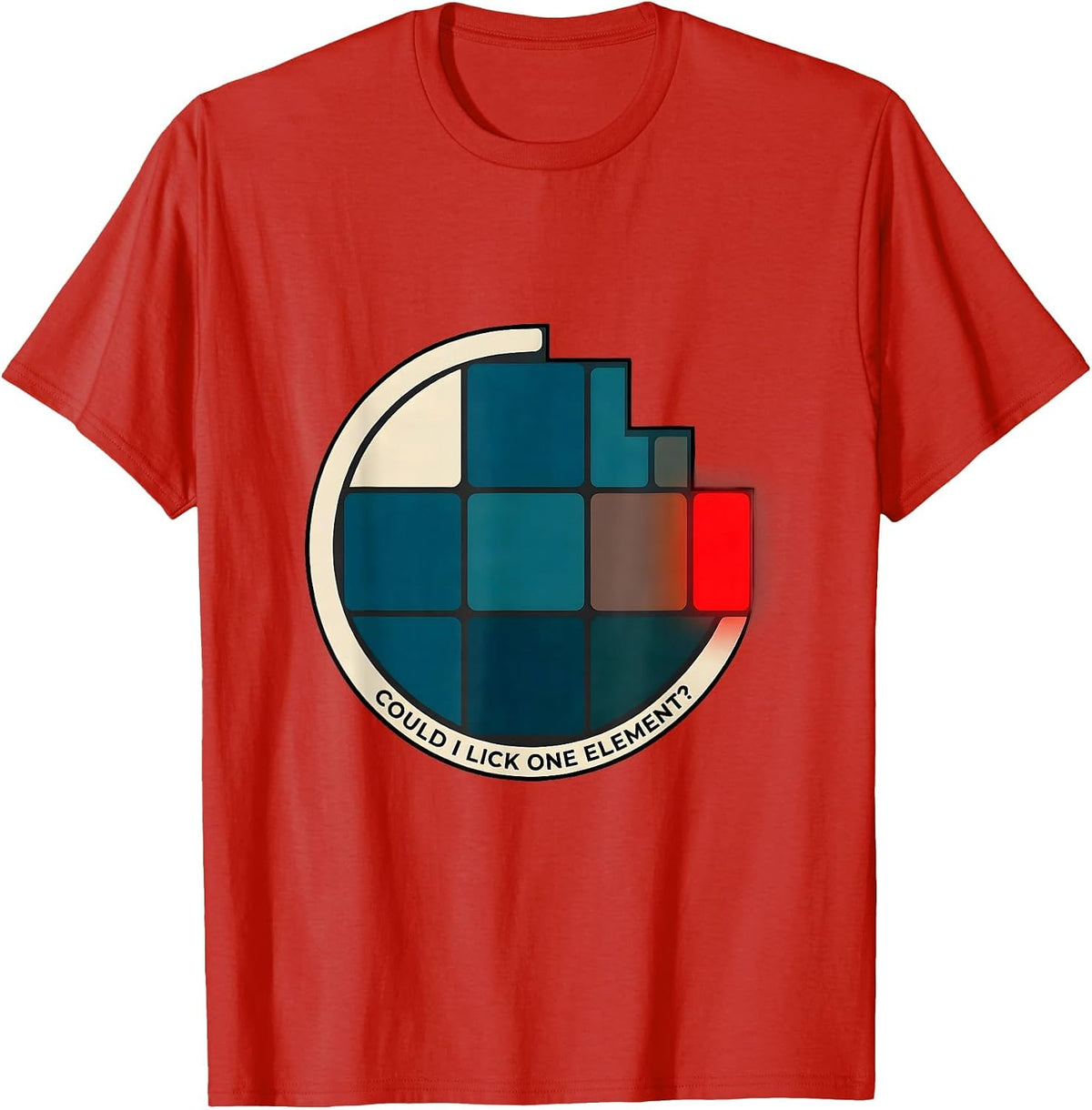 Men's Could I Lick One Element Funny Periodic Table Chemistry T-Shirt - Red
