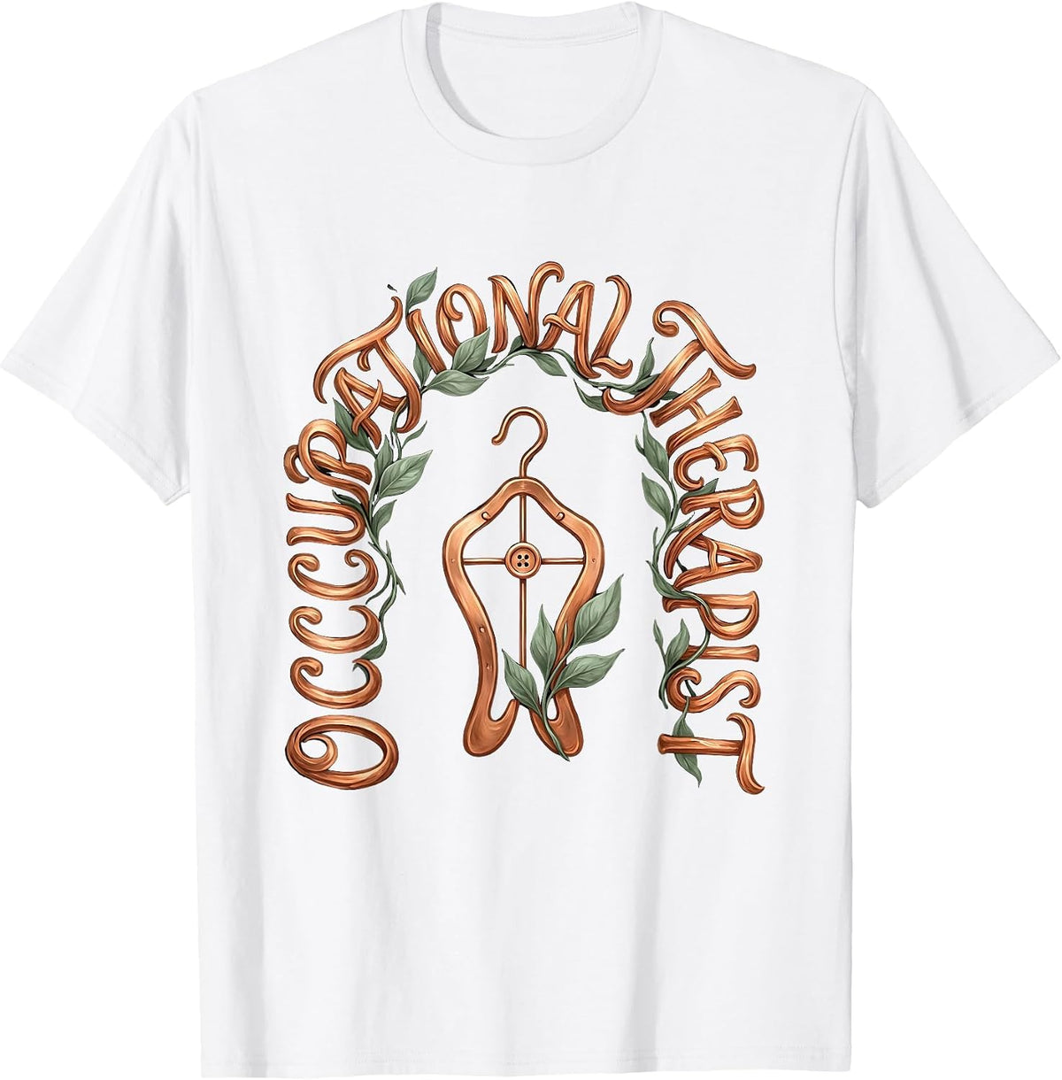 Occupational Therapist Boho Vintage OT Month Gift T-Shirt - White