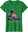 Women's The Best Hedgehog Ever Funny Japanese Art Animal Meme T-Shirt - Kelly Green