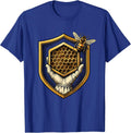 Sealed Shield Beekeeper Honey Frame Emblem T-Shirt - Royal Blue
