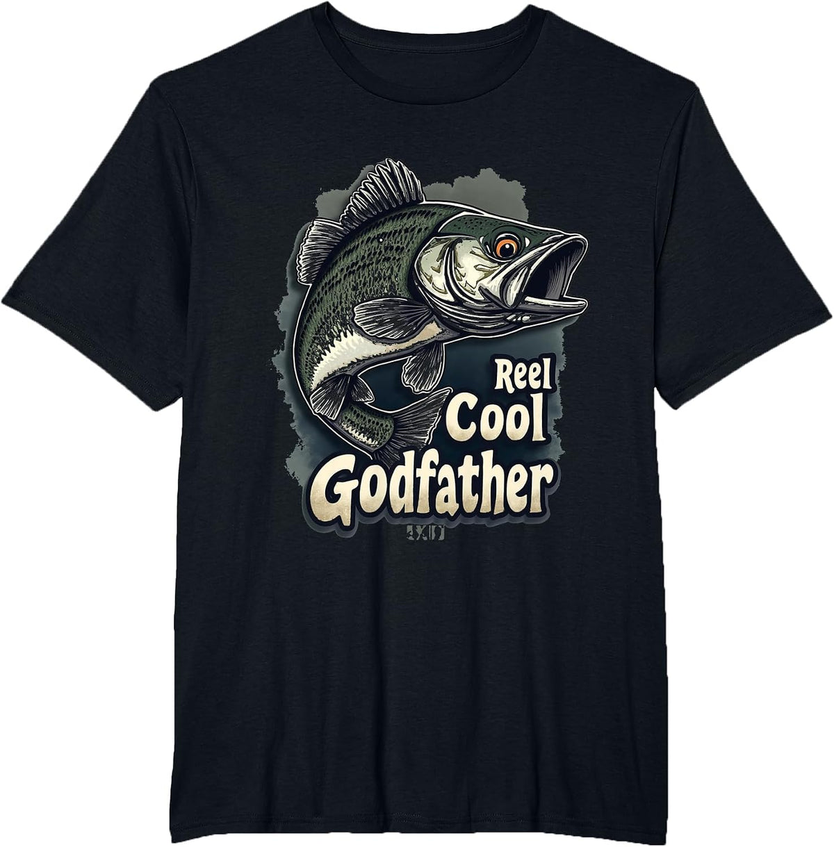 Reel Cool Godfather Fishing Godfather T-Shirt - Black