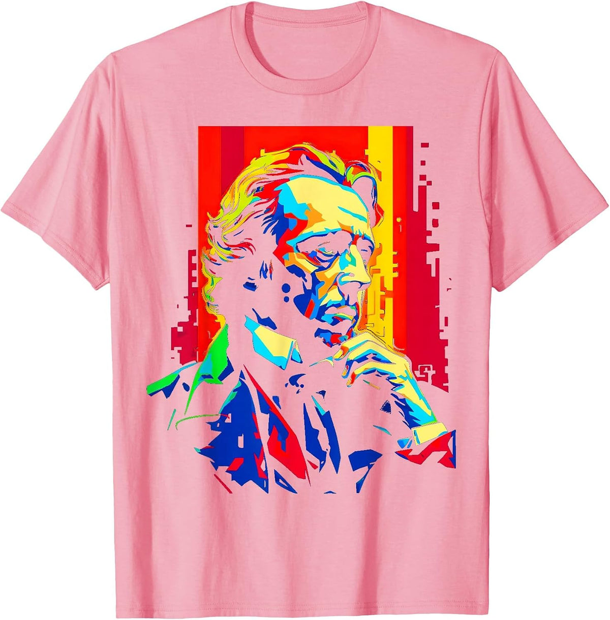 Pop Art Design Frederic Chopin Pianist T-Shirt - Pink
