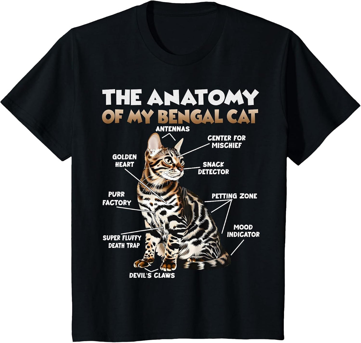 Bengal Cats T | Bengal Cat Cats Bengal Cat Owner T-Shirt - Black