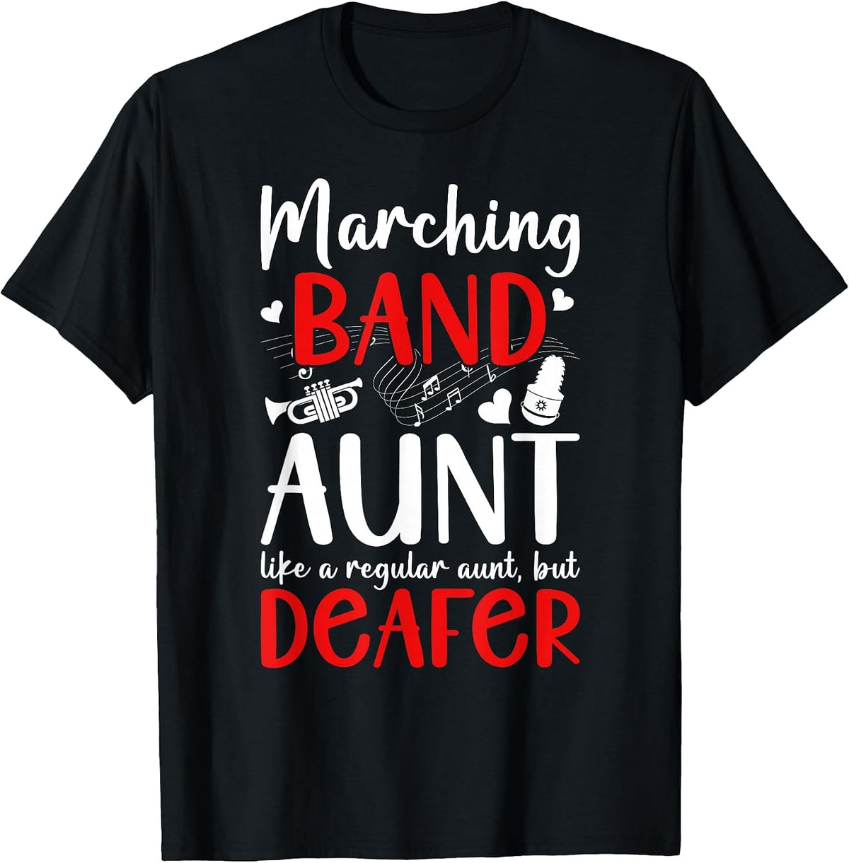 Marching Band Aunt Definition Marching Band Auntie T-Shirt - Black