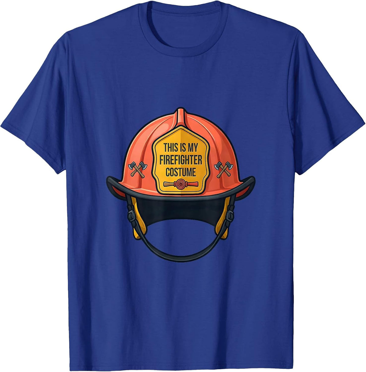 This Is My Firefighter Costume Funny Pretend I'm A Fire T-Shirt - Royal Blue