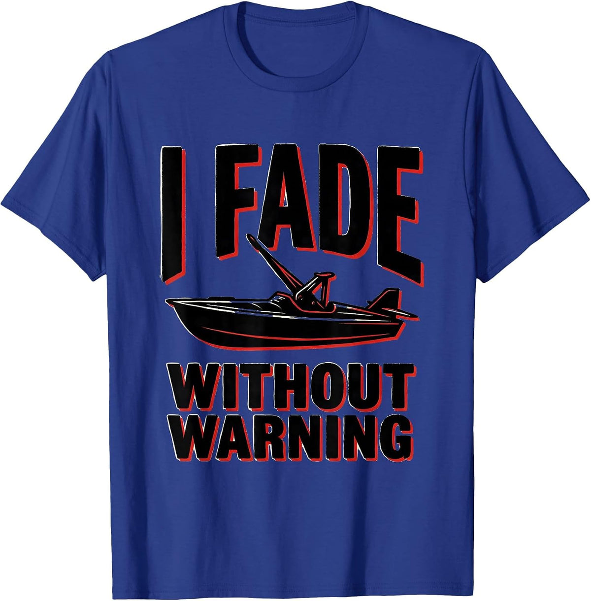 I Fade Without Warning Tattoo Humor Hairdresser Barber Gift T-Shirt - Royal Blue