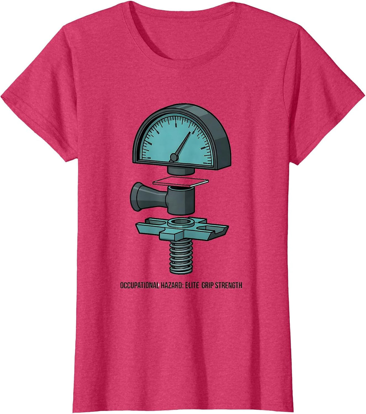 Women's Occupational Hazard: Elite Grip Strength Physical Therapist T-Shirt - Red Heather