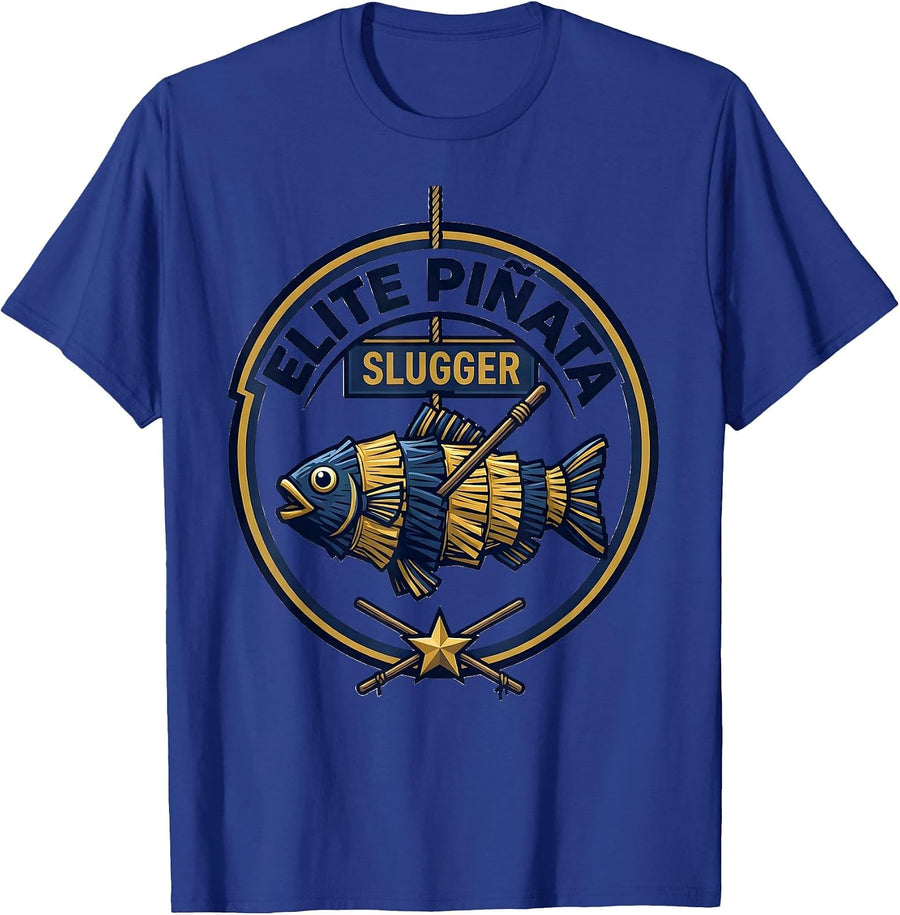 Elite Piñata Slugger Cinco De Mayo Party Costume Humor T-Shirt - Royal Blue
