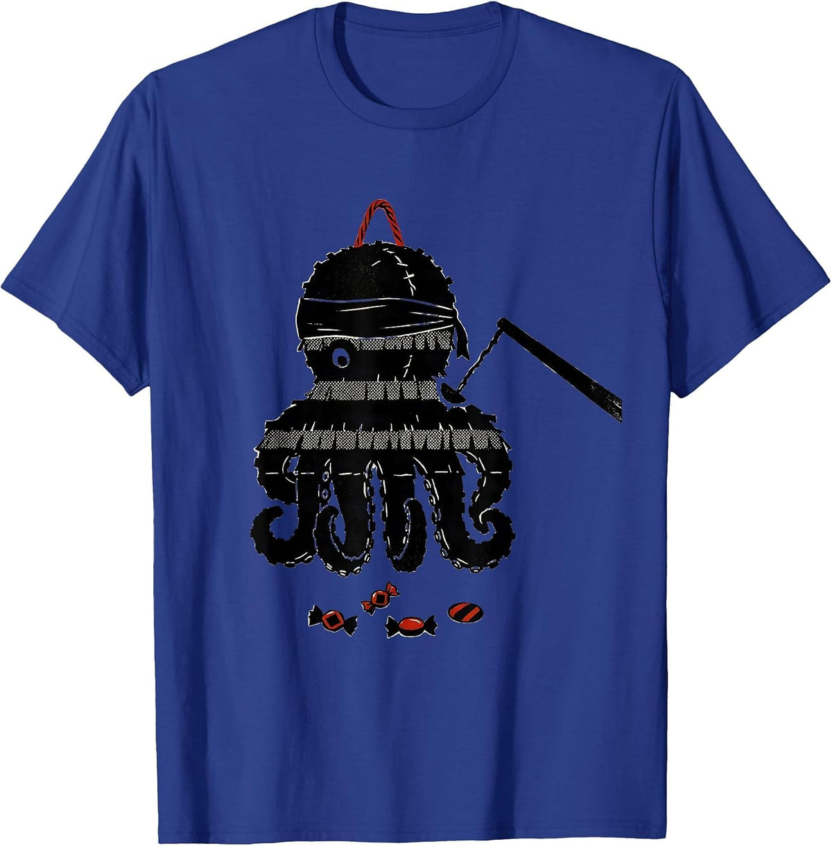 Men's Octopus Piñata Funny Cinco De Mayo Party Costume T-Shirt - Royal Blue