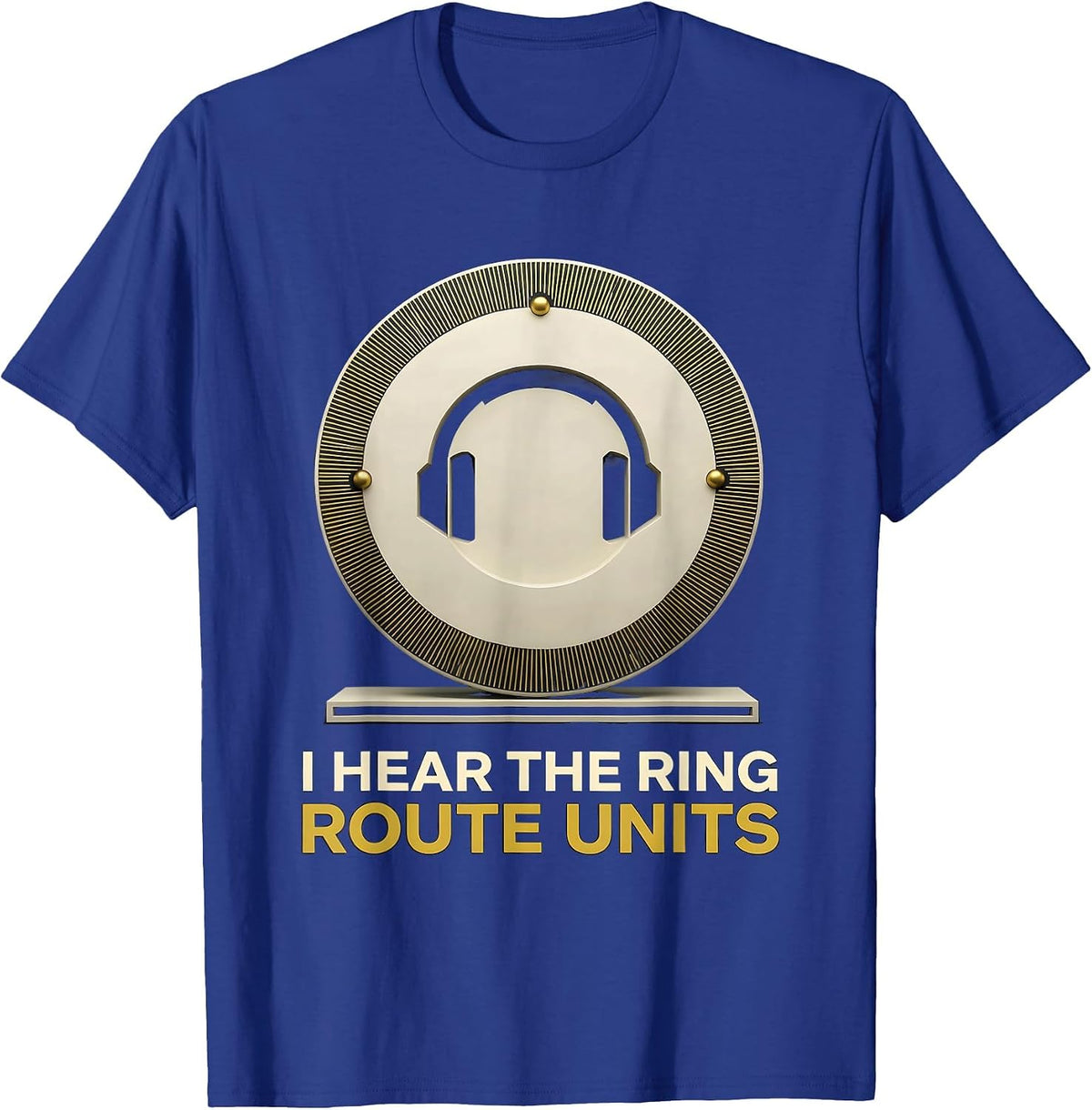 I Hear The Ring, Route Units Geometric 911 Dispatcher T-Shirt - Royal Blue
