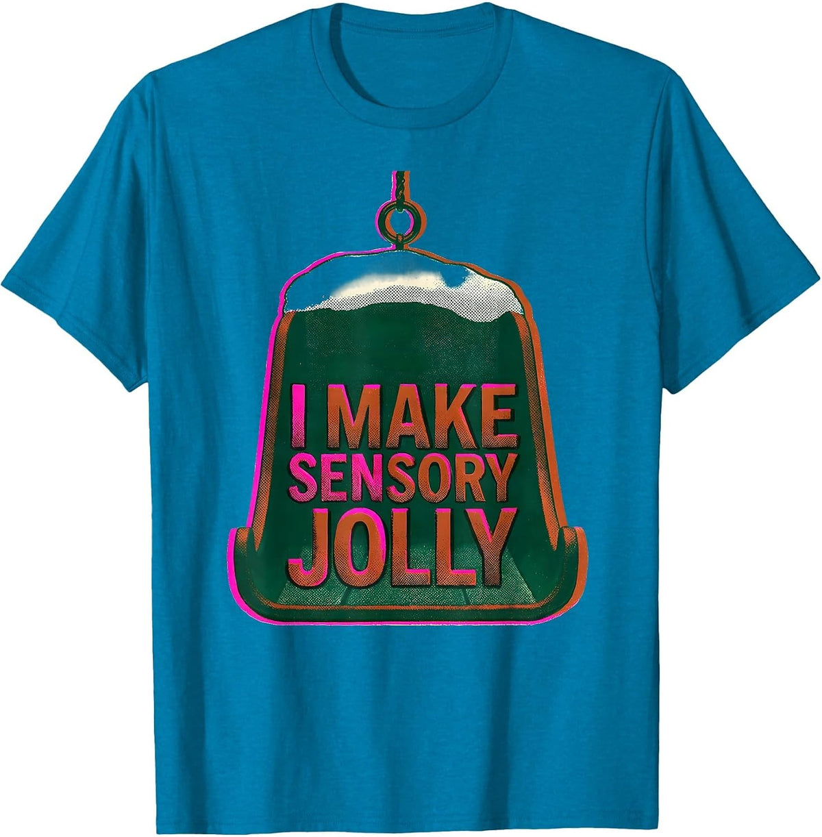 I Make Sensory Jolly Risograph Occupational Therapist T-Shirt - Sapphire Blue