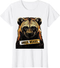 Women's Anger Weasel Funny Honey Badger Animal Meme Sarcastic Humor T-Shirt - White