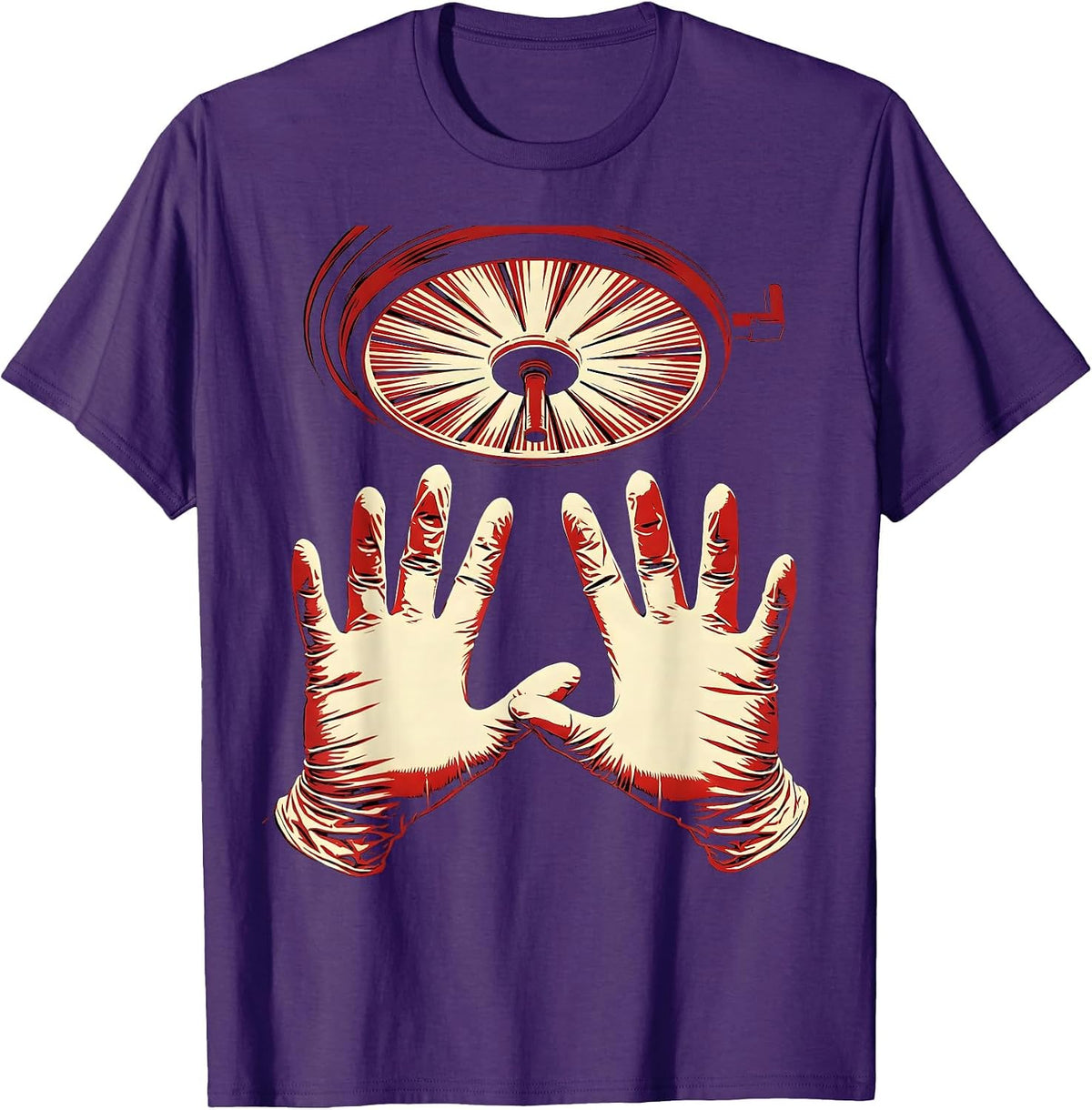 Emergency Department Surgeon OR Graphic Tee T-Shirt - Purple