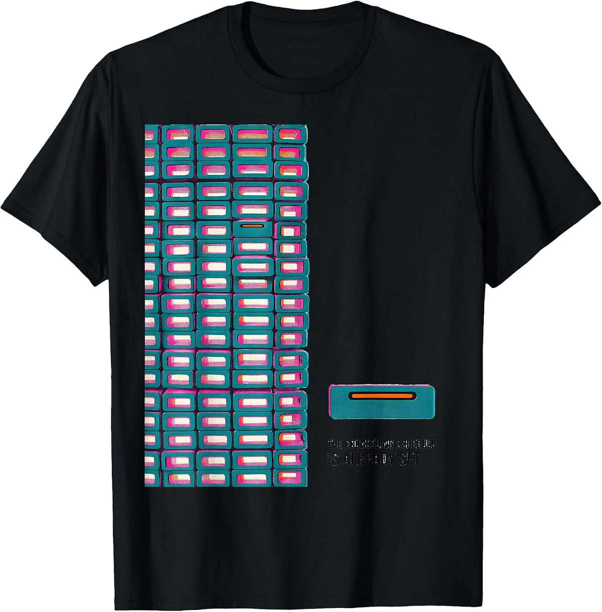 Men's The Counseling Schedule Is Already Set Groovy School T-Shirt - Black