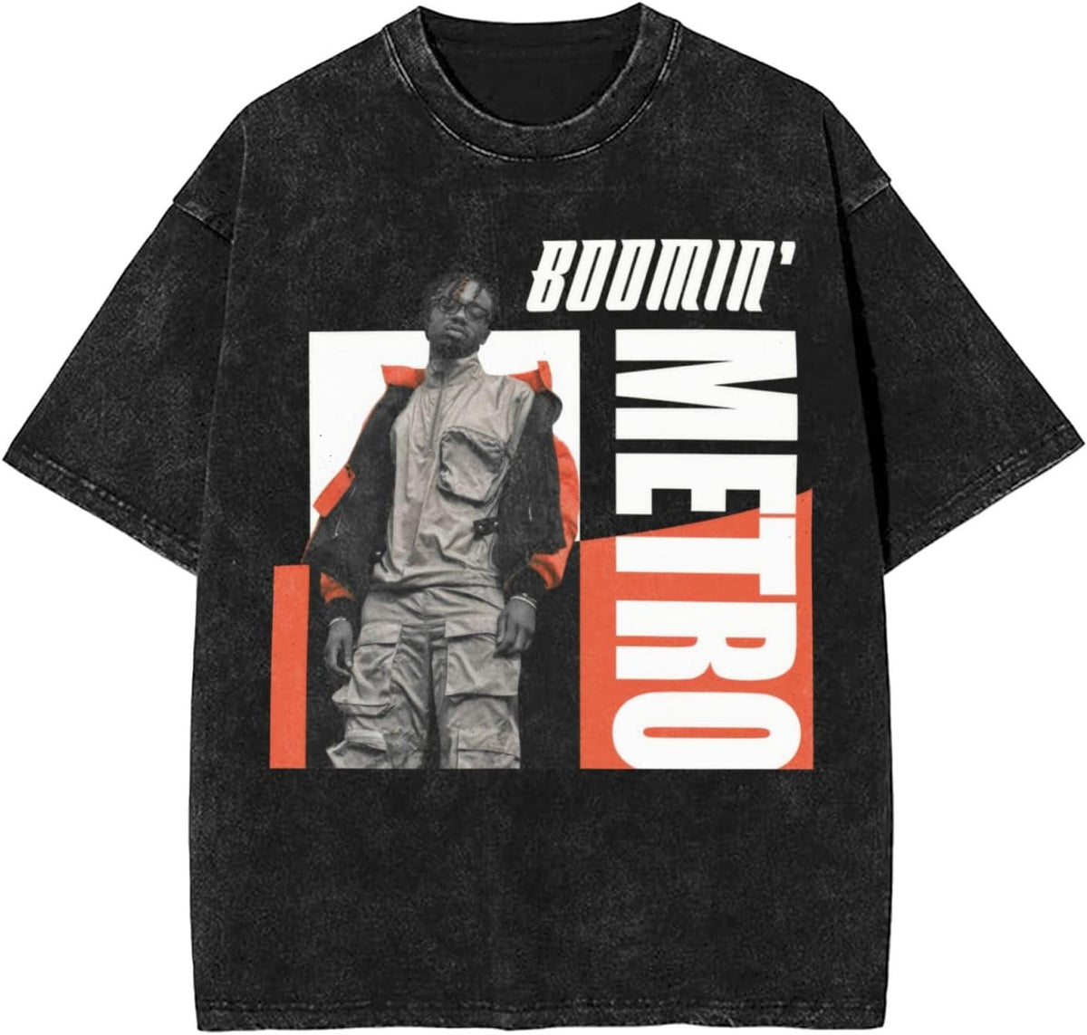 Men Novelty T-Shirt Short Sleeve Unisex Teens Cotton Shirt - Black 2
