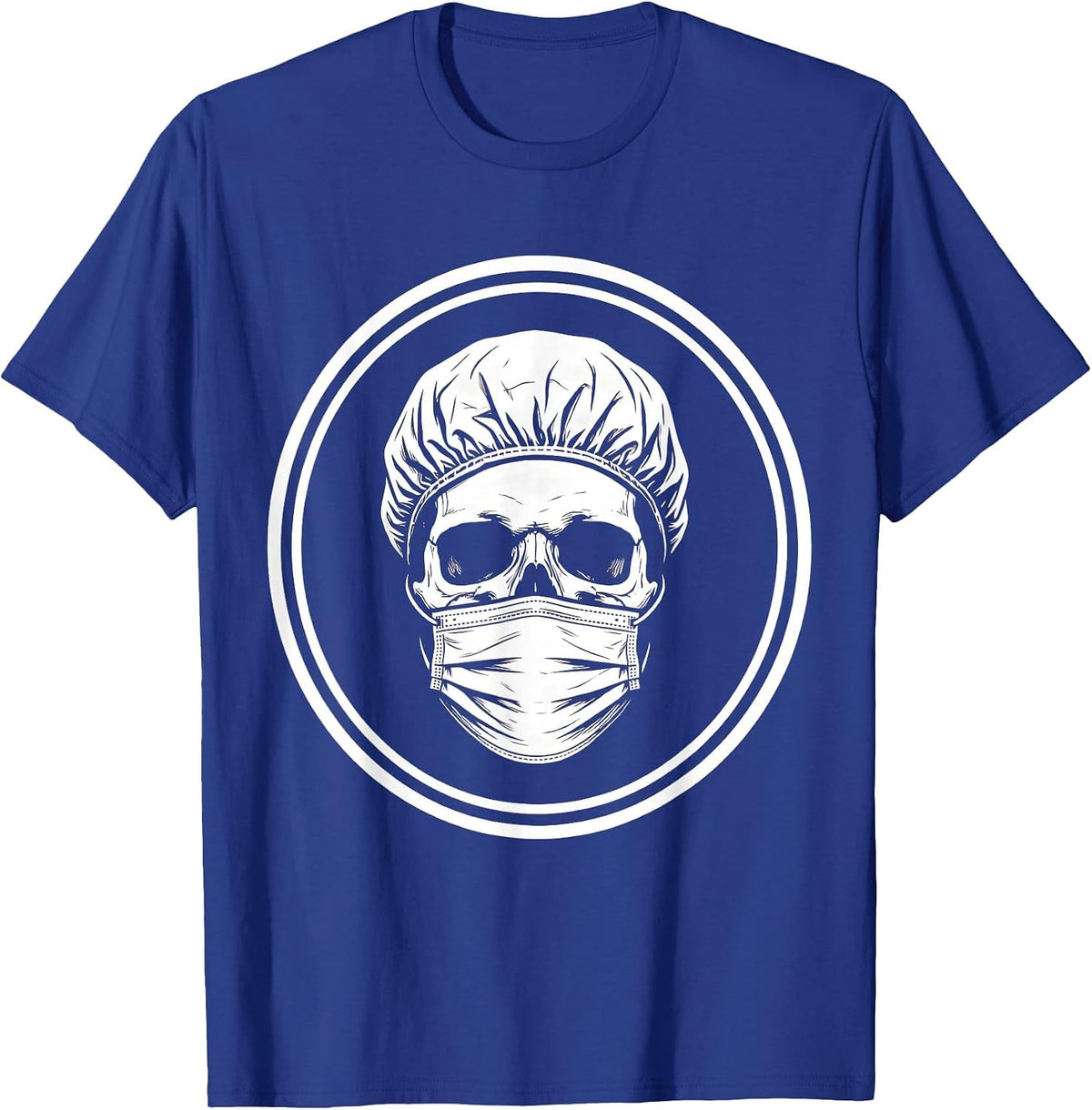 Men's Emergency Department Skull Surgeon Graphic T-Shirt - Royal Blue