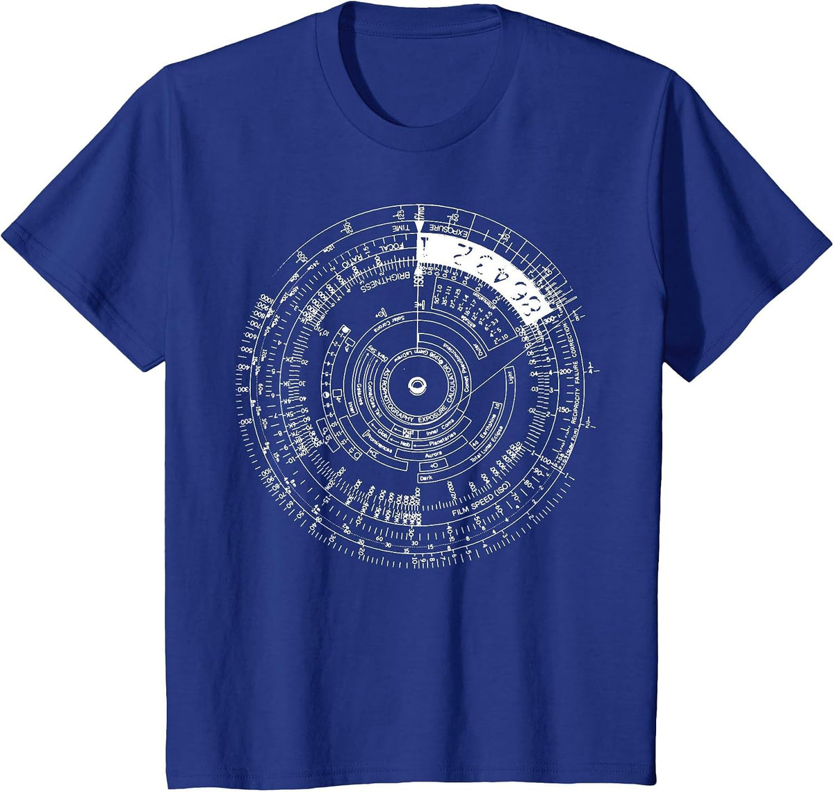 Vintage Chart - Astrophotography Exposure Stars Photo Space T-Shirt - Royal Blue