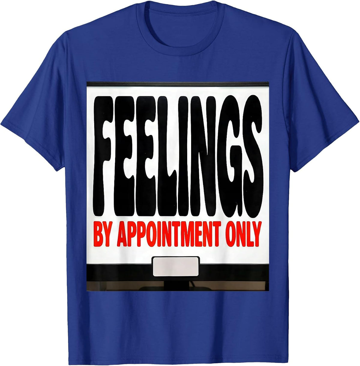 Men's Feelings By Appointment Only Groovy Retro School Counselor T-Shirt - Royal Blue