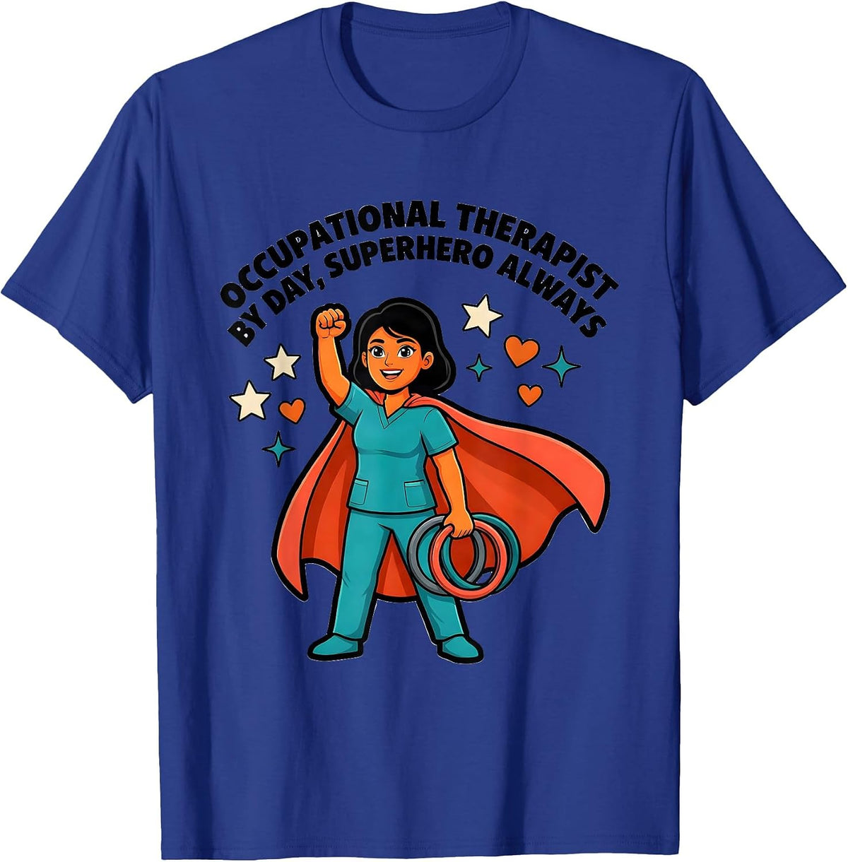 Men's OCCUPATIONAL THERAPIST BY DAY, SUPERHERO ALWAYS Cute T-Shirt - Royal Blue