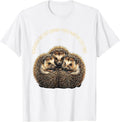 Men's Hedgehogs Are Easy Company People Make My Eyes Tired Funny T-Shirt - White