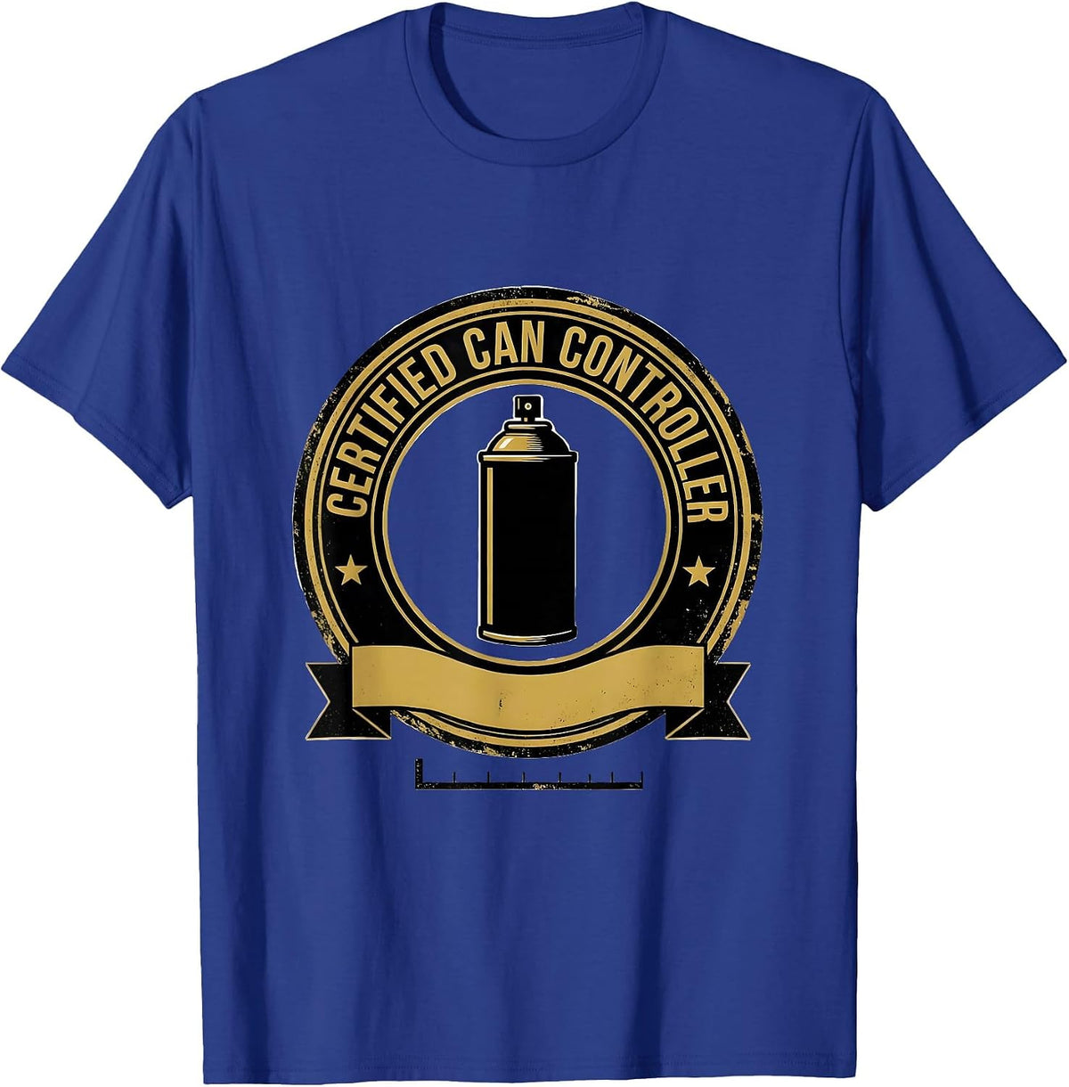 Men's Certified Can Controller Retro 90s Hip Hop Nostalgia T-Shirt - Royal Blue