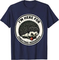 I’m Here For Christmas Hedgehugs Cute Hedgehog Animal Lover T-Shirt - Navy Blue