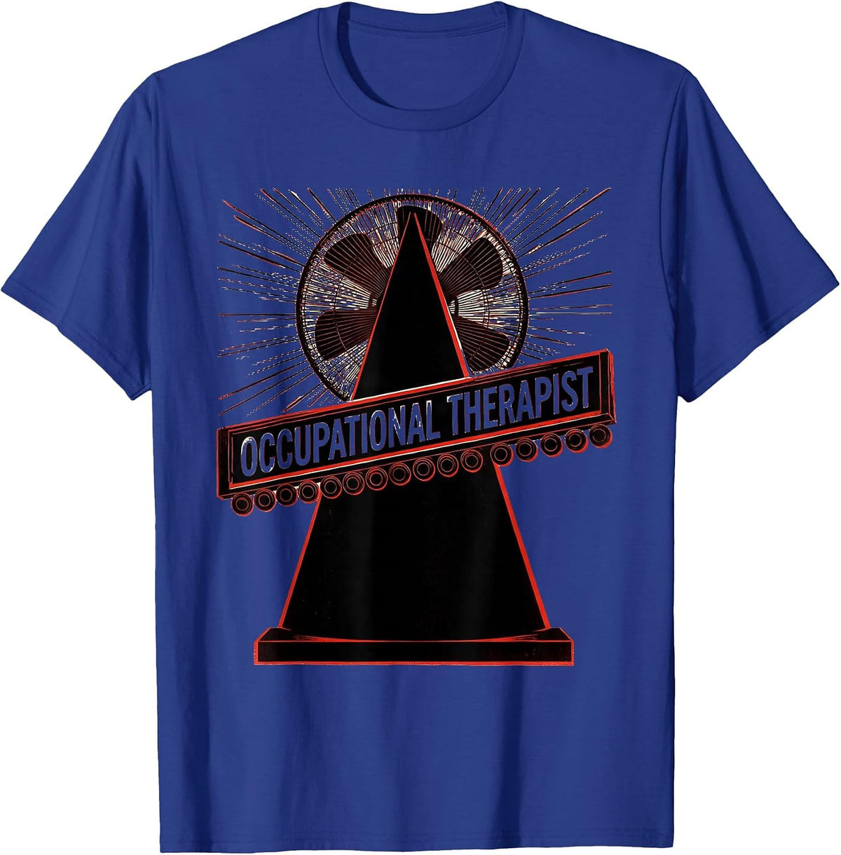 Occupational Therapist Constructivist Poster OT Work Pride T-Shirt - Royal Blue