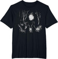 Bunny Rabbits Alt Goth Dark Grunge Creepy Cute Horror Forest T-Shirt - Black
