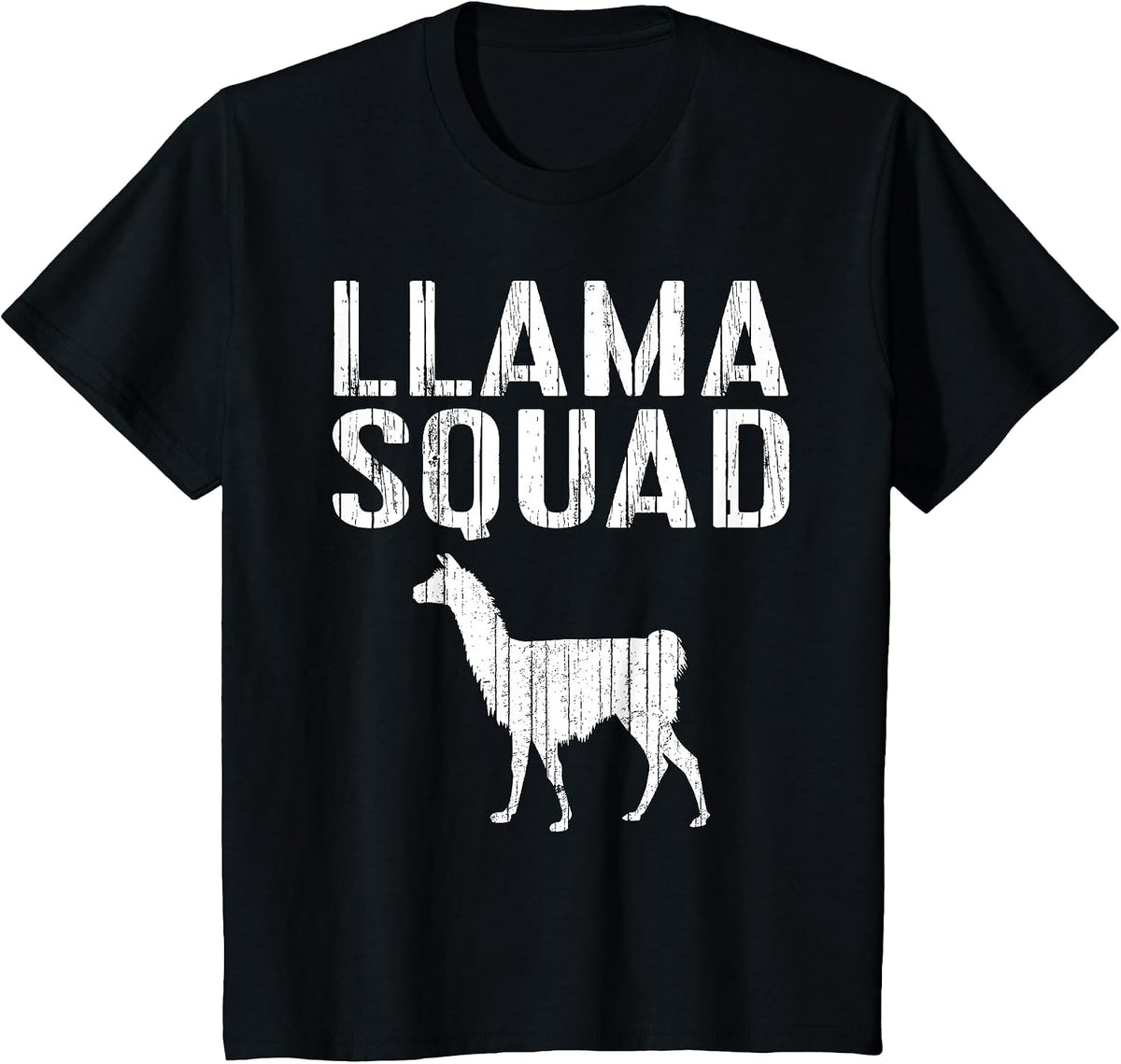 Llama Squad T-Shirt Llama Lover Shirt T-Shirt - Black