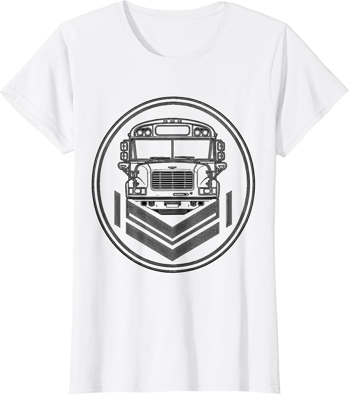 School Bus Driver Badge Humor Appreciation Gift T-Shirt - White
