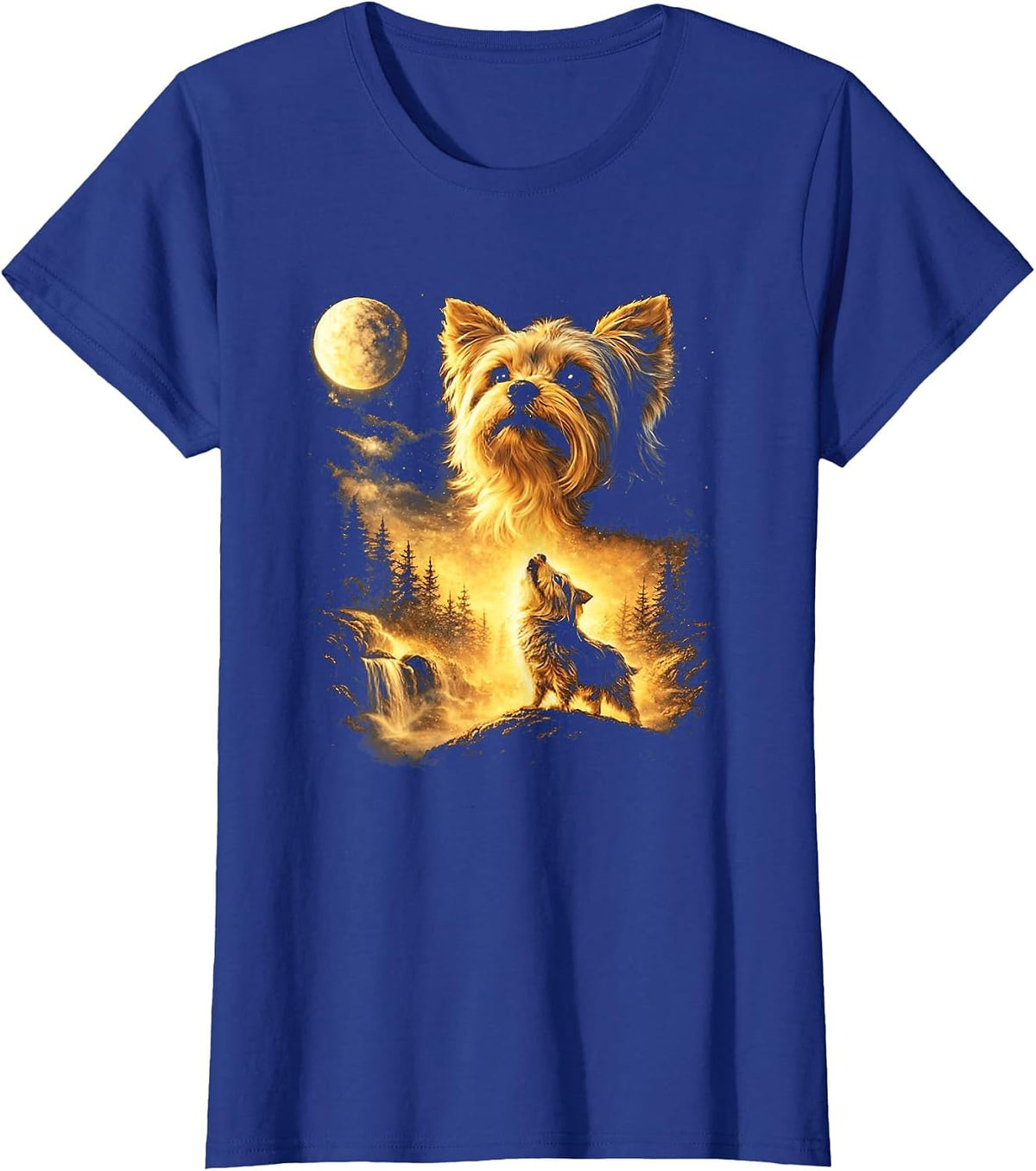 Fantasy Nature Graphic T-Shirt - Royal Blue