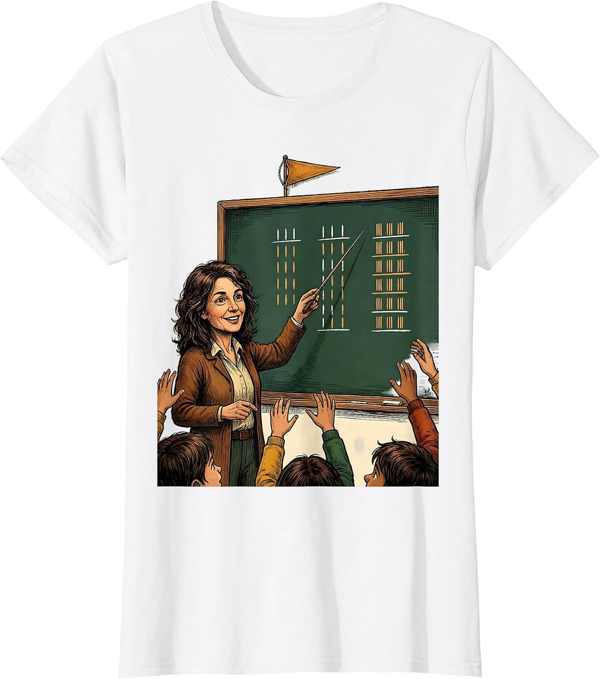Spanish Teacher Seis Siete Classroom Meme Humor T-Shirt - White