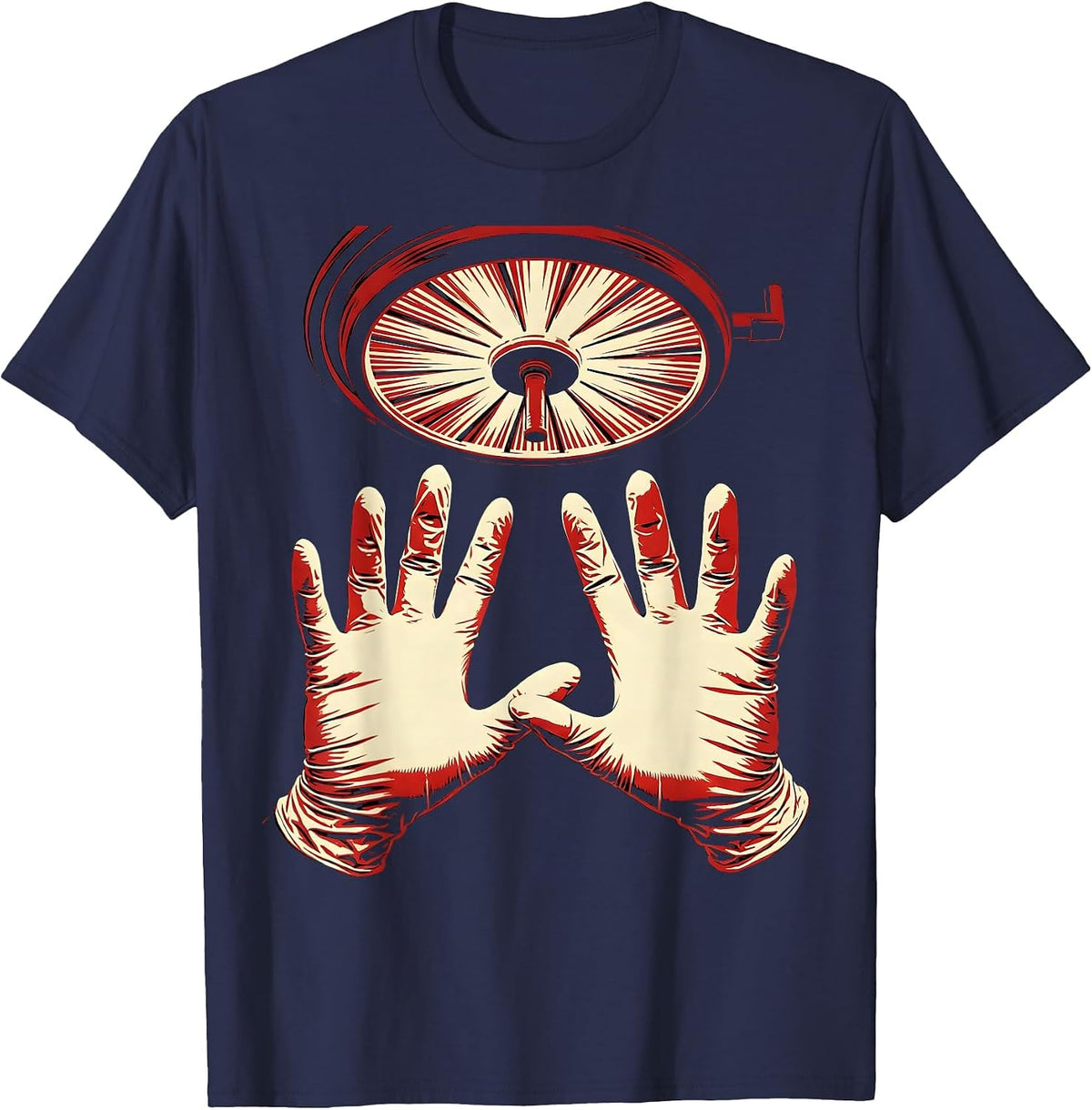 Emergency Department Surgeon OR Graphic Tee T-Shirt - Navy Blue