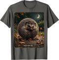 This Is How I Roll Vintage Cute Hedgehog Lover Humor Garden T-Shirt - Asphalt Grey