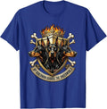 My Doberman Guards The Underworld Halloween Design T-Shirt - Royal Blue