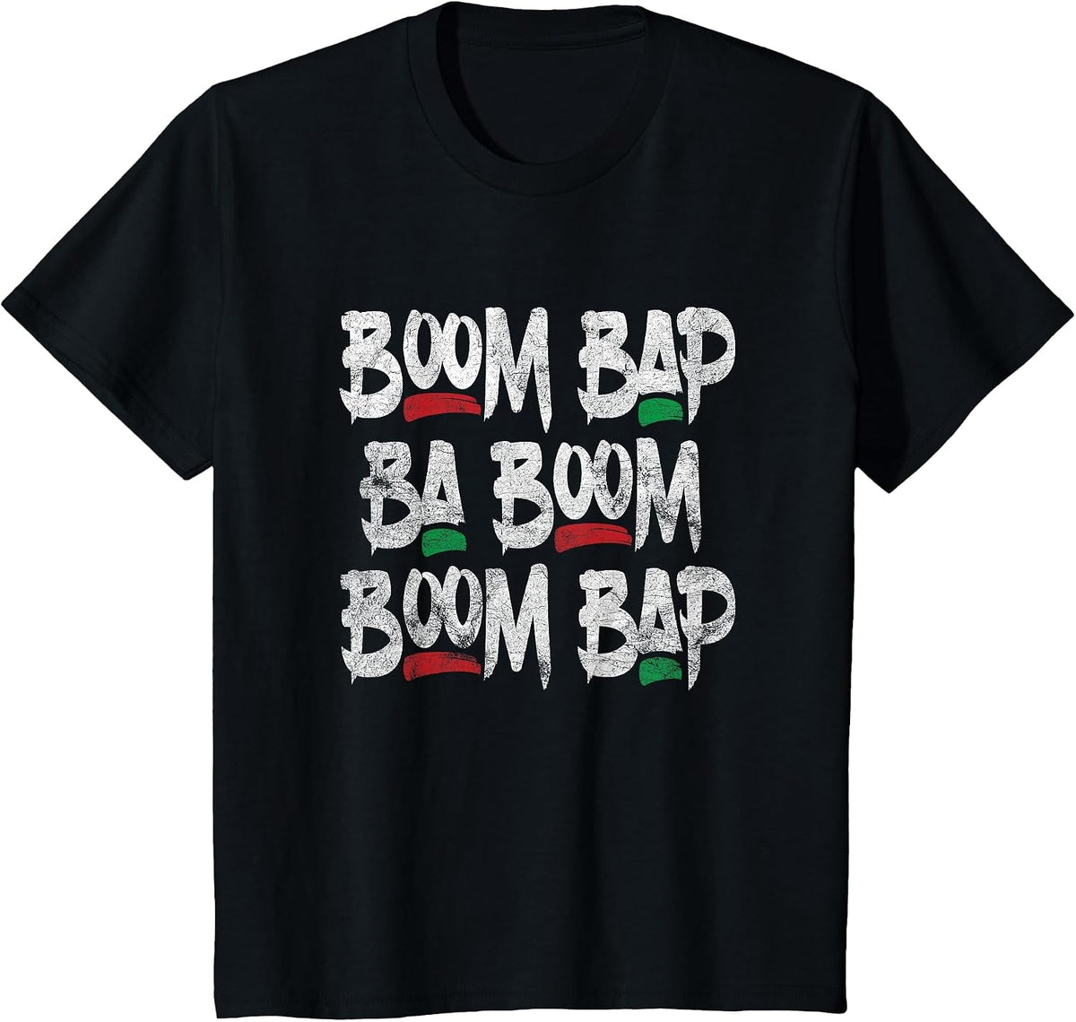 Boom Bap 90's Hip Hop T-Shirt T-Shirt - Black