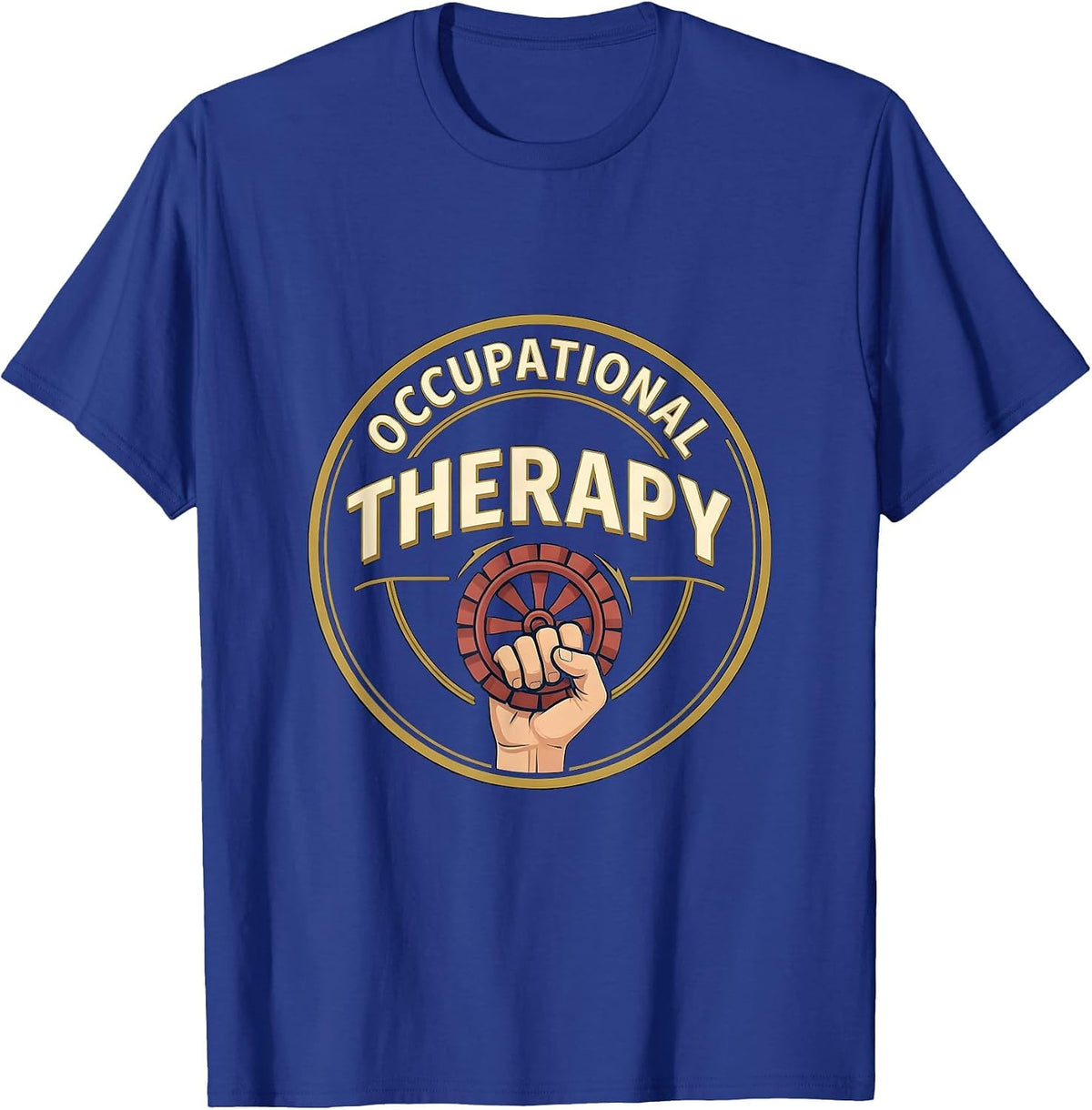 Occupational Therapy Emblem Funny Occupational Therapist T-Shirt - Royal Blue