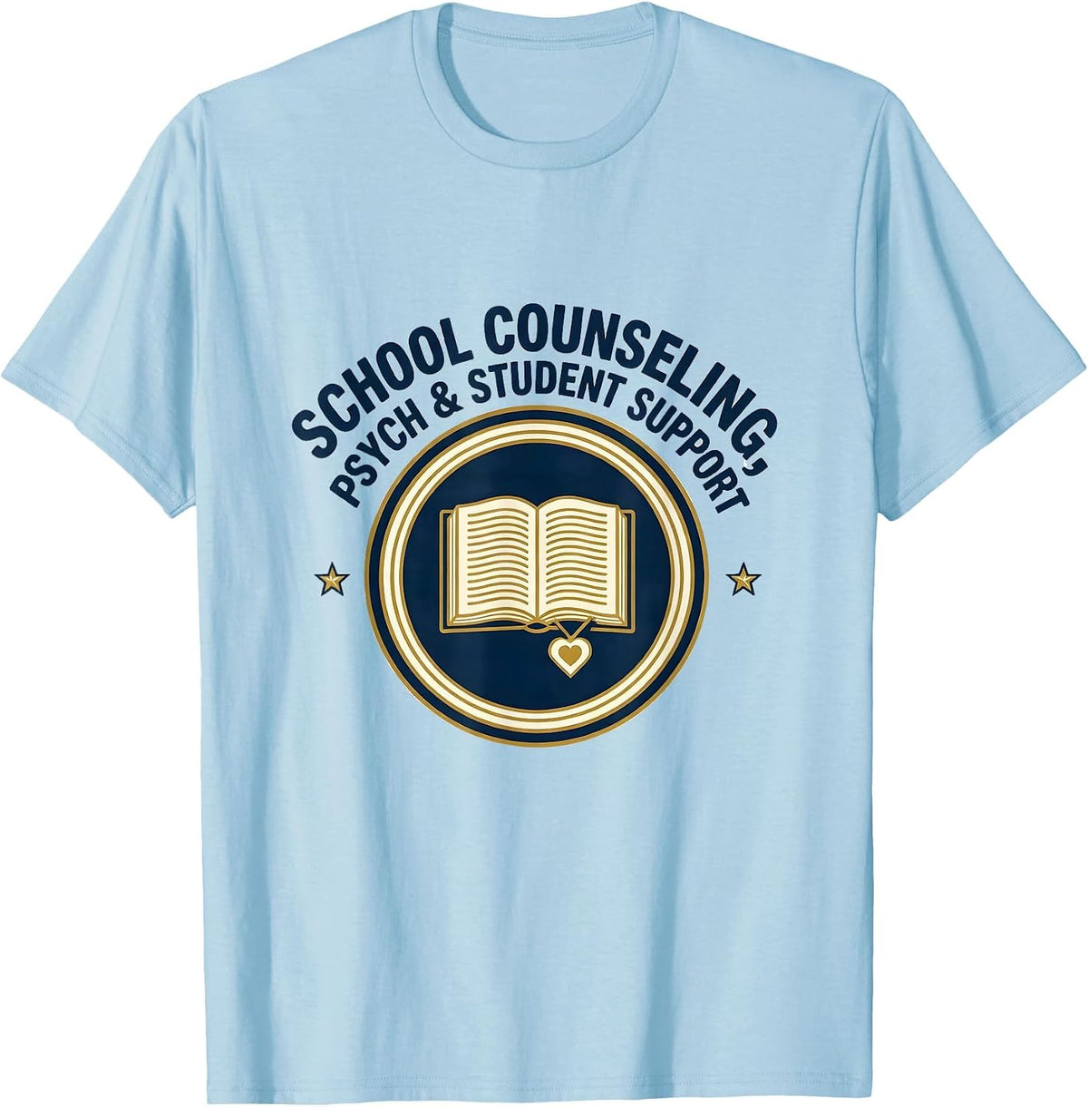 Men's School Counseling Psych Student Support Counselor T-Shirt - Baby Blue