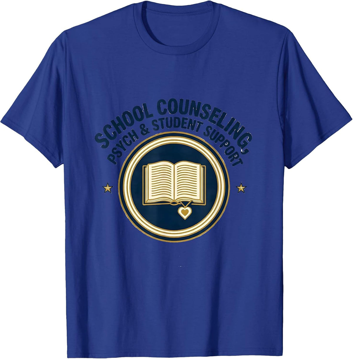 Men's School Counseling Psych Student Support Counselor T-Shirt - Royal Blue