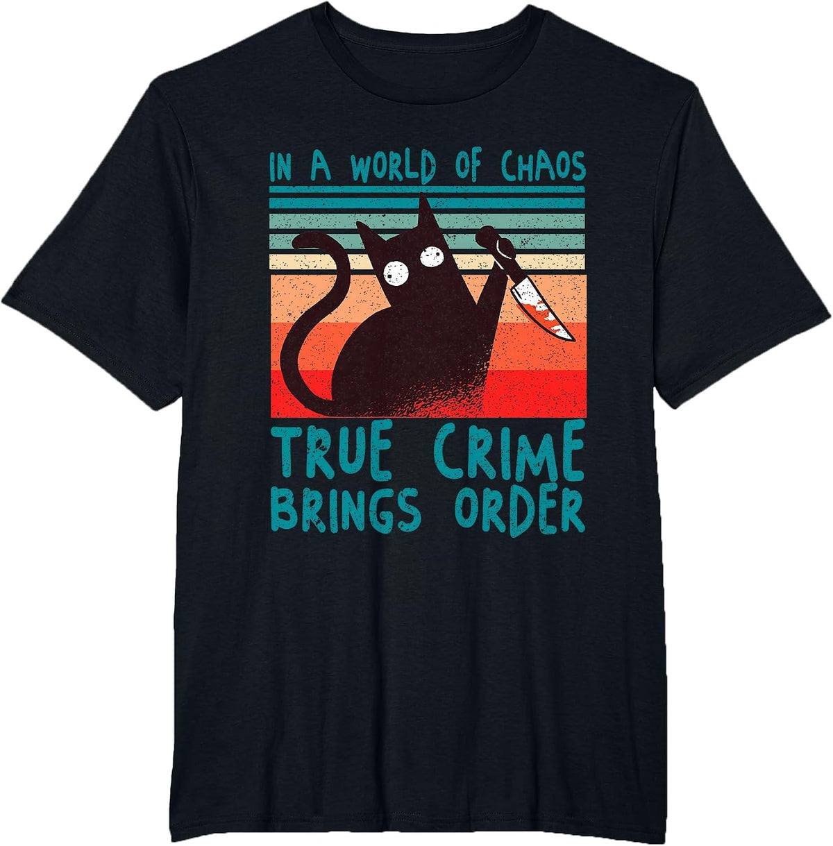 Funny Killer Documentaries - Murder Shows & True Crime T-Shirt - Black