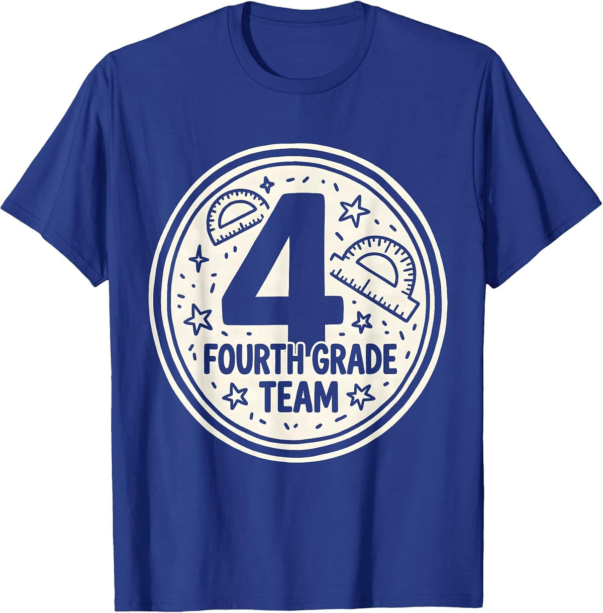 Fourth Grade Team Teacher Humor School Pride T-Shirt - Royal Blue